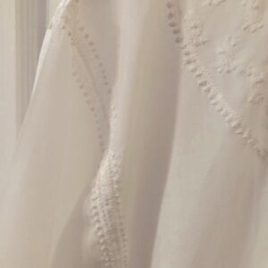 Elegant cotton voile embroidery dress/tunic